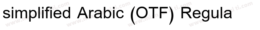 simplified Arabic (OTF) Regular字体转换